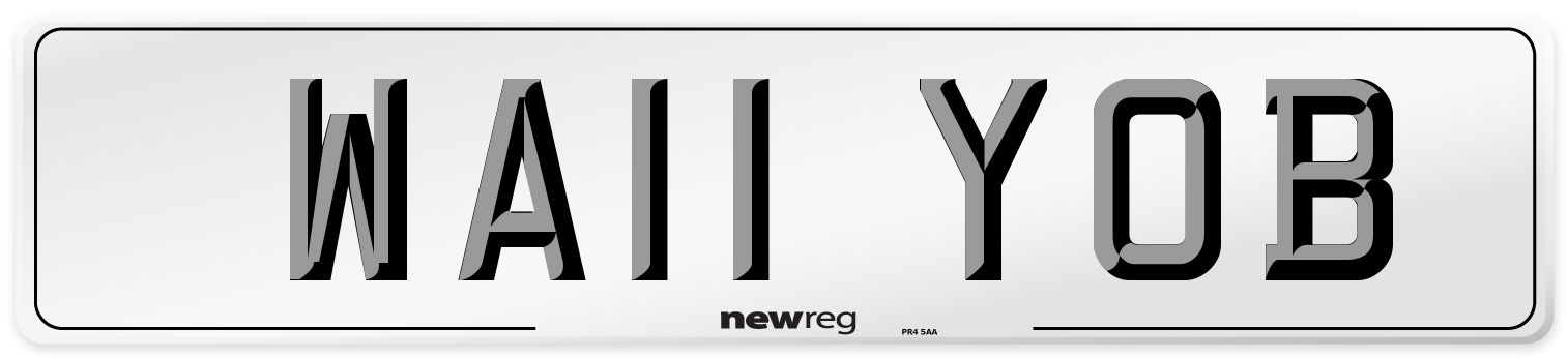 WA11 YOB Number Plate from New Reg